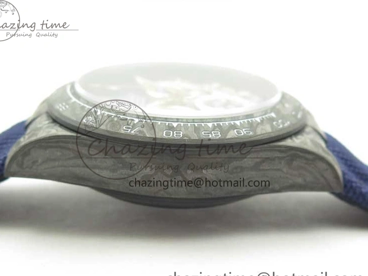 MiroTime 0406 Daytona DIW Carbon OMF Best Edition Blue Paint Dial on Deep Blue Nylon Strap A Tailored 2842